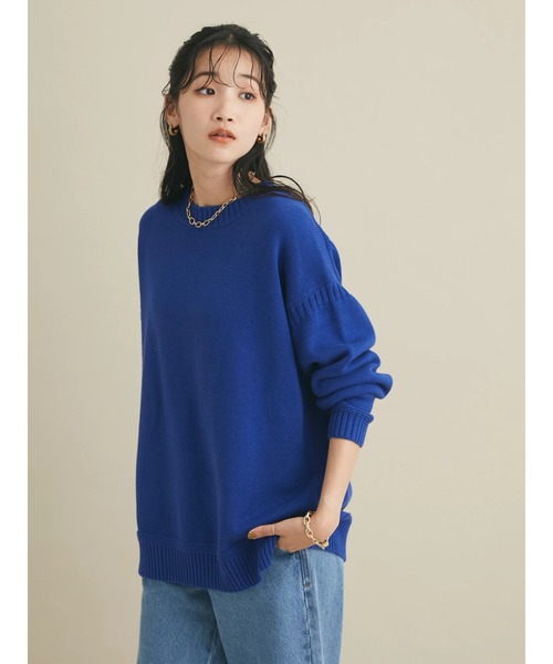 CRAFT STANDARD BOUTIQUE（クラフトスタンダードブティック）の「ガンジーニットプルオーバー　＊◆（ニット/セーター・レディース・ブラック/ブルー/グリーン/アイボリー・FREE）」の15枚目の写真