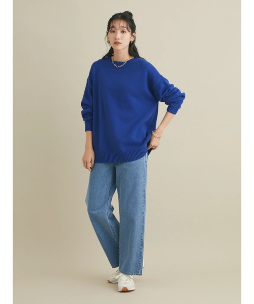 CRAFT STANDARD BOUTIQUE（クラフトスタンダードブティック）の「ガンジーニットプルオーバー　＊◆（ニット/セーター・レディース・ブラック/ブルー/グリーン/アイボリー・FREE）」の17枚目の写真