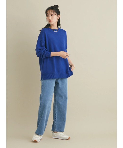 CRAFT STANDARD BOUTIQUE（クラフトスタンダードブティック）の「ガンジーニットプルオーバー　＊◆（ニット/セーター・レディース・ブラック/ブルー/グリーン/アイボリー・FREE）」の18枚目の写真