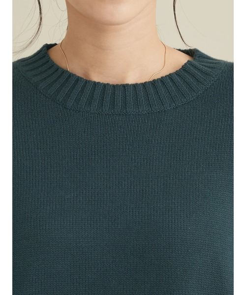 CRAFT STANDARD BOUTIQUE（クラフトスタンダードブティック）の「ガンジーニットプルオーバー　＊◆（ニット/セーター・レディース・ブラック/ブルー/グリーン/アイボリー・FREE）」の19枚目の写真