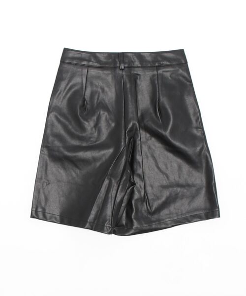 SpRay（スプレイ）の「エコレザーショーパン（その他パンツ・レディース・ブラック/ブラウン・SMALL/MEDIUM）」の3枚目の写真