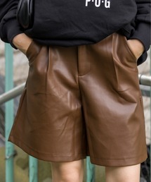 SpRay | エコレザーショーパン(その他パンツ)