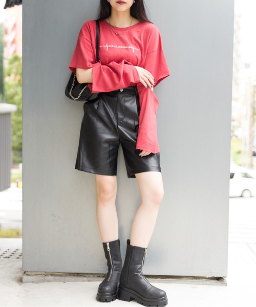 SpRay（スプレイ）の「エコレザーショーパン（その他パンツ・レディース・ブラック/ブラウン・SMALL/MEDIUM）」の18枚目の写真