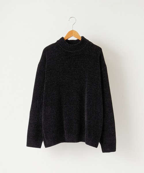 Anchor Smith（アンカー スミス）の「オーバーサイズモックネックモールヤーンプルオーバーニット（ニット/セーター・メンズ・ブラウン/ホワイト/ブルー/ブラック/グレー系/ライトグレー/チャコールグレー/グリーン/ワイン/チャコール/ブルーグリーン/グレー系2/グレー系1/ライトブルー/ダークブラウン・L/M）」の16枚目の写真