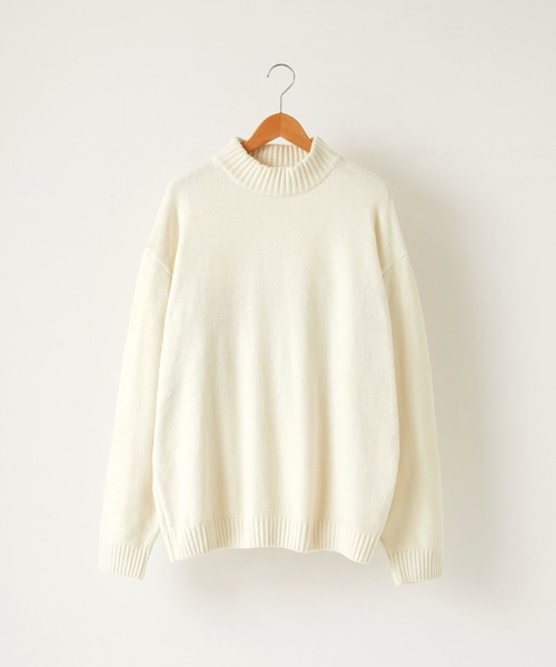 Anchor Smith（アンカー スミス）の「オーバーサイズモックネックモールヤーンプルオーバーニット（ニット/セーター・メンズ・ブラウン/ホワイト/ブルー/ブラック/グレー系/ライトグレー/チャコールグレー/グリーン/ワイン/チャコール/ブルーグリーン/グレー系2/グレー系1/ライトブルー/ダークブラウン・L/M）」の17枚目の写真