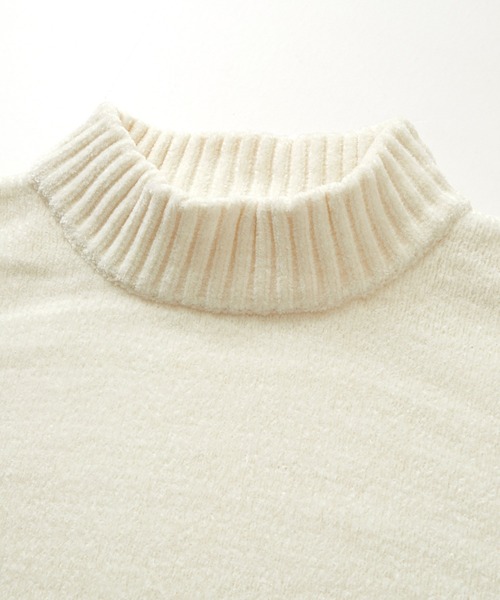 Anchor Smith（アンカー スミス）の「オーバーサイズモックネックモールヤーンプルオーバーニット（ニット/セーター・メンズ・ブラウン/ホワイト/ブルー/ブラック/グレー系/ライトグレー/チャコールグレー/グリーン/ワイン/チャコール/ブルーグリーン/グレー系2/グレー系1/ライトブルー/ダークブラウン・L/M）」の20枚目の写真