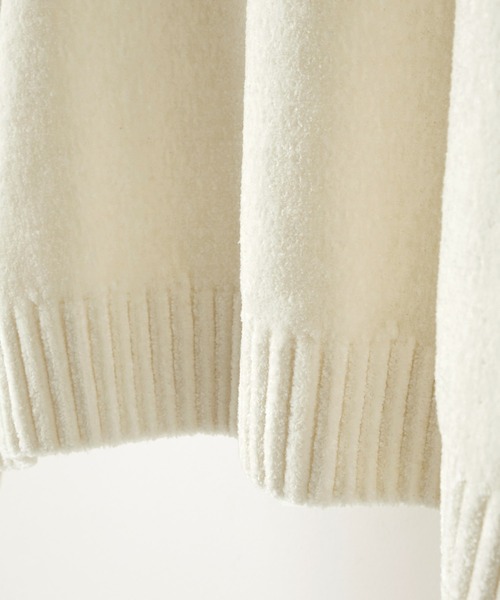 Anchor Smith（アンカー スミス）の「オーバーサイズモックネックモールヤーンプルオーバーニット（ニット/セーター・メンズ・ブラウン/ホワイト/ブルー/ブラック/グレー系/ライトグレー/チャコールグレー/グリーン/ワイン/チャコール/ブルーグリーン/グレー系2/グレー系1/ライトブルー/ダークブラウン・L/M）」の22枚目の写真