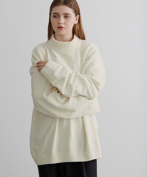 ☆美品☆MARK&LONA スパンコールモックネックニット サイズ 38