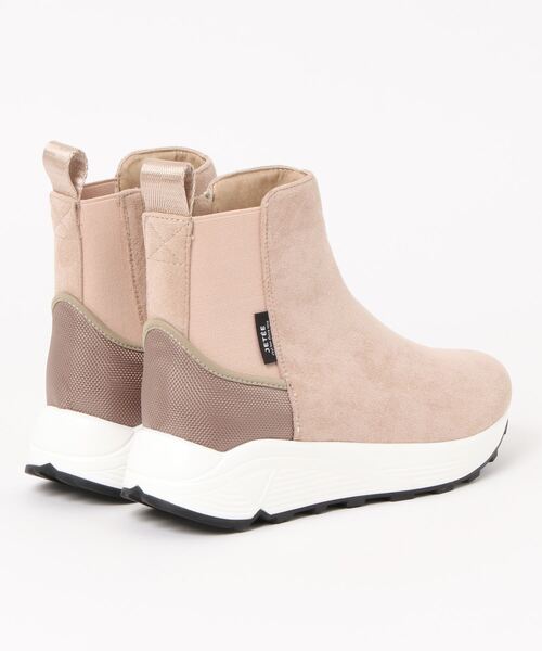 Q（キュー）の「スニーカーブーツ（ブーツ・レディース・ブラック/ベージュ・23.5/24.5）」の3枚目の写真