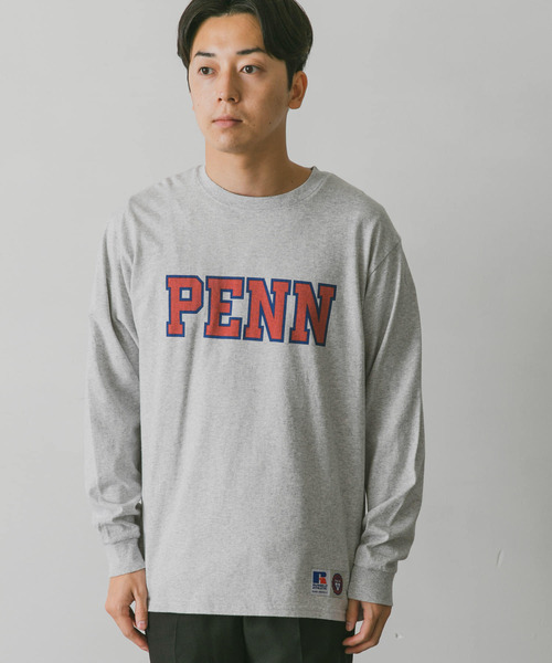 Russell Athletic(ラッセルアスレティック)の「『別注』RUSSELL ATHLETIC×DOORS UNIVERSITY L/S T-SHIRTS(Tシャツ/カットソー・メンズ・ホワイト/ネイビー/グレー・MEDIUM/LARGE)」の11枚目の写真