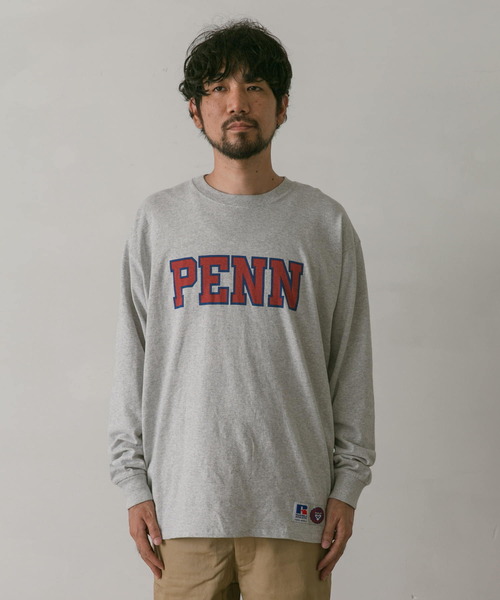 Russell Athletic(ラッセルアスレティック)の「『別注』RUSSELL ATHLETIC×DOORS UNIVERSITY L/S T-SHIRTS(Tシャツ/カットソー・メンズ・ホワイト/ネイビー/グレー・MEDIUM/LARGE)」の14枚目の写真