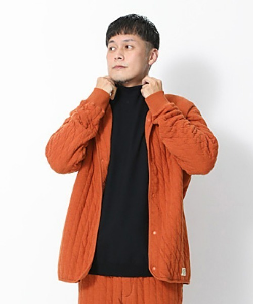 Snow Peak（スノーピーク）の「Natural Warm Stretch Cardigan（その他トップス・メンズ・グレー/アイボリー/オレンジ・LARGE/MEDIUM/SMALL）」の9枚目の写真