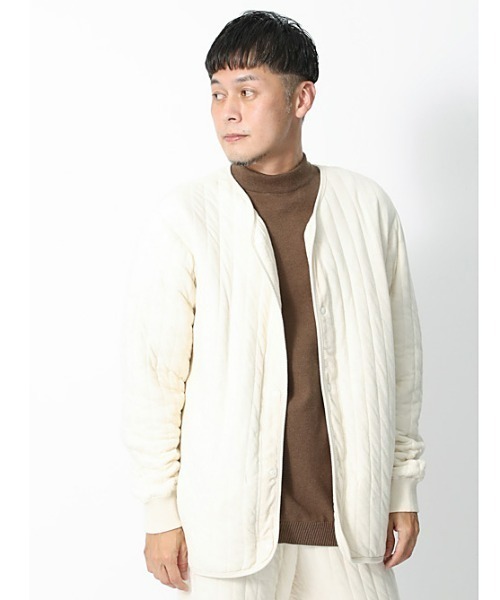 Snow Peak（スノーピーク）の「Natural Warm Stretch Cardigan（その他トップス・メンズ・グレー/アイボリー/オレンジ・LARGE/MEDIUM/SMALL）」の6枚目の写真