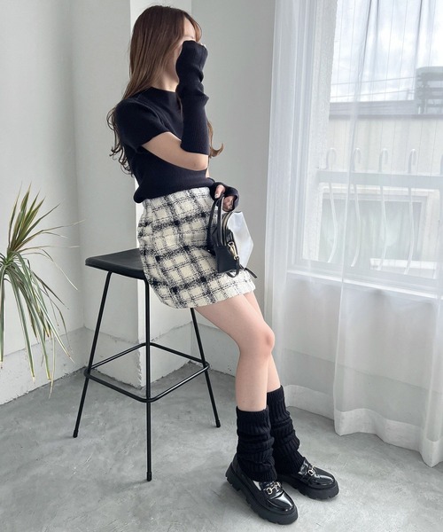 Heather（ヘザー）の「LEG／WARMER　168416（レッグウォーマー・レディース・アイボリー/ブラック・ONE SIZE）」の11枚目の写真