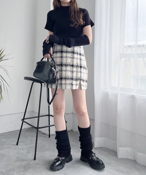 Heather（ヘザー）の「LEG／WARMER　168416（レッグウォーマー・レディース・アイボリー/ブラック・ONE SIZE）」の9枚目の写真