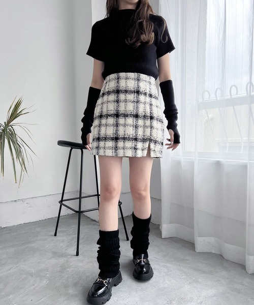 Heather（ヘザー）の「LEG／WARMER　168416（レッグウォーマー・レディース・アイボリー/ブラック・ONE SIZE）」の3枚目の写真