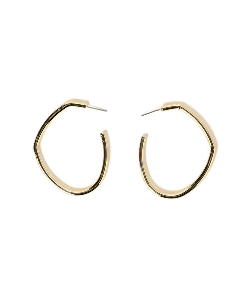 BEAMS HEART(ビームスハート)の「BEAMS HEART / ビッグ オーバル ピアス(ピアス(両耳用)・レディース・ゴールド/シルバー・ONE SIZE)」の6枚目の写真