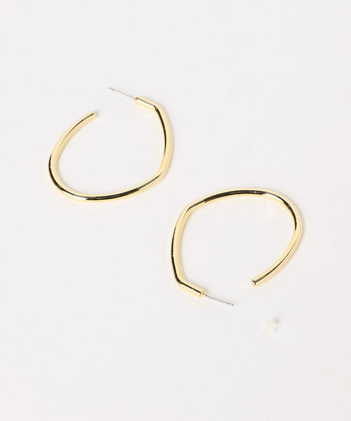BEAMS HEART(ビームスハート)の「BEAMS HEART / ビッグ オーバル ピアス(ピアス(両耳用)・レディース・ゴールド/シルバー・ONE SIZE)」の7枚目の写真