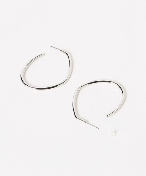 BEAMS HEART(ビームスハート)の「BEAMS HEART / ビッグ オーバル ピアス(ピアス(両耳用)・レディース・ゴールド/シルバー・ONE SIZE)」の9枚目の写真