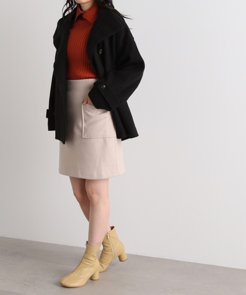 N.（N. Natural Beauty Basic）（エヌエヌナチュラルビューティーベーシック）の「【S Size Line】◆ポケットタイトミニスカート（スカート・レディース・グリーン/イエロー/ナチュラル・SMALL/MEDIUM）」の2枚目の写真