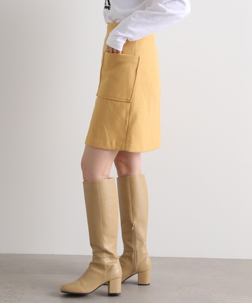 N.（N. Natural Beauty Basic）（エヌエヌナチュラルビューティーベーシック）の「【S Size Line】◆ポケットタイトミニスカート（スカート・レディース・グリーン/イエロー/ナチュラル・SMALL/MEDIUM）」の12枚目の写真