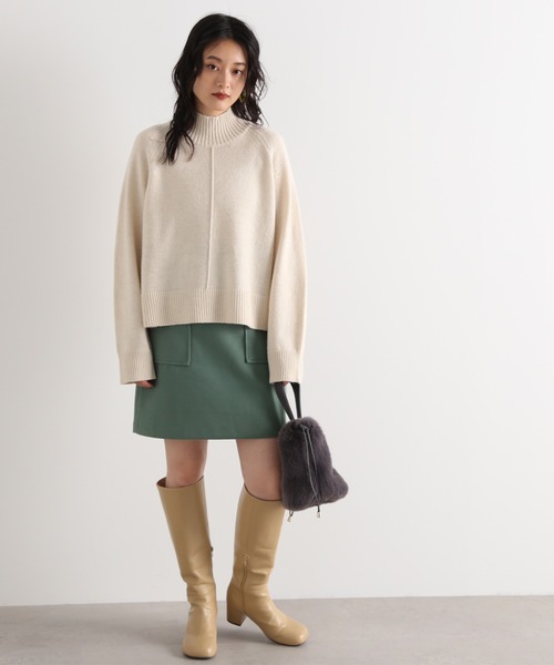 N.（N. Natural Beauty Basic）（エヌエヌナチュラルビューティーベーシック）の「【S Size Line】◆ポケットタイトミニスカート（スカート・レディース・グリーン/イエロー/ナチュラル・SMALL/MEDIUM）」の8枚目の写真