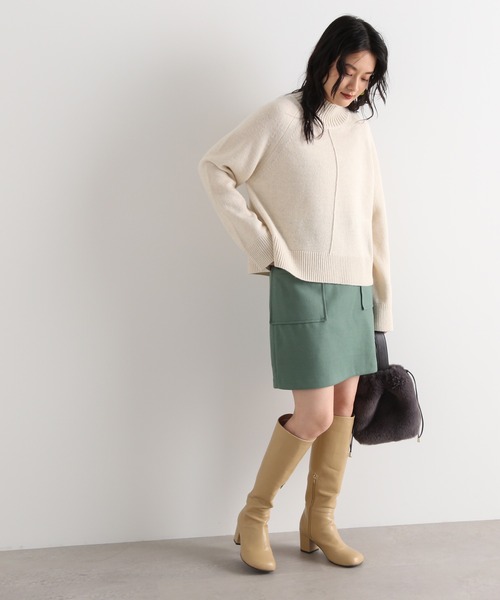 N.（N. Natural Beauty Basic）（エヌエヌナチュラルビューティーベーシック）の「【S Size Line】◆ポケットタイトミニスカート（スカート・レディース・グリーン/イエロー/ナチュラル・SMALL/MEDIUM）」の9枚目の写真