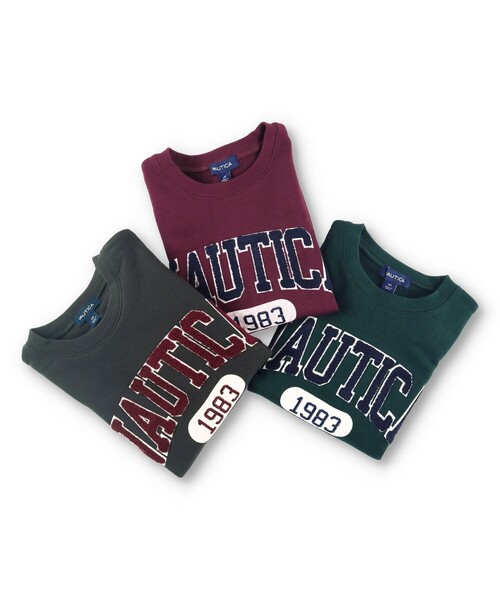 NAUTICA（ノーティカ）の「【NAUTICA/ノーティカ】サガラ刺繍カレッジロゴトレーナー（スウェット・キッズ・ダークグリーン/エンジ/チャコールグレー・130/150/140/120）」の11枚目の写真