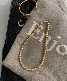 ボールチェーンショートネックレス