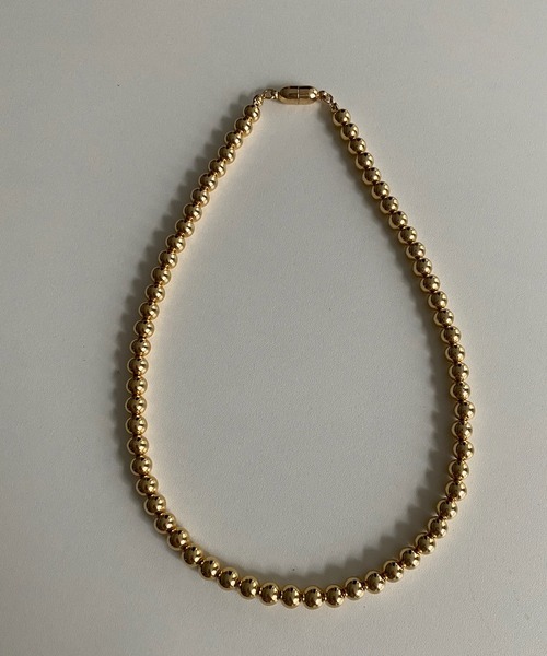 DouDou（ドゥドゥ）の「ボールチェーンショートネックレス（ネックレス・レディース・ゴールド/シルバー・FREE）」の5枚目の写真