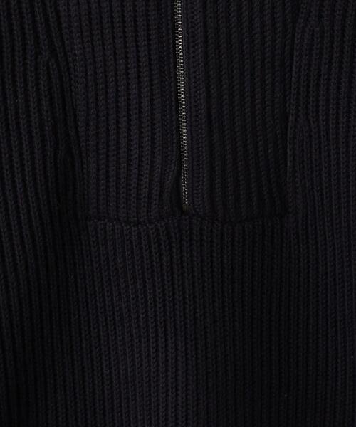 BEAUTY&YOUTH UNITED ARROWS（ビューティーアンドユースユナイテッドアローズ）の「ウールブレンド ニット ハーフジップ プルオーバー（ニット/セーター・レディース・オフホワイト/ネイビー・FREE）」の7枚目の写真