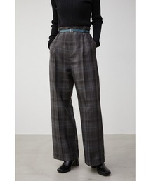 COLOR BELT CHECK PANTS/カラーベルトチェックパンツ