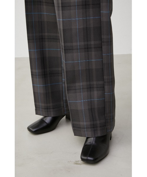 AZUL by moussy(アズールバイマウジー)の「COLOR BELT CHECK PANTS/カラーベルトチェックパンツ(その他パンツ・レディース・チャコールグレー/ライトグレー・MEDIUM/SMALL)」の12枚目の写真