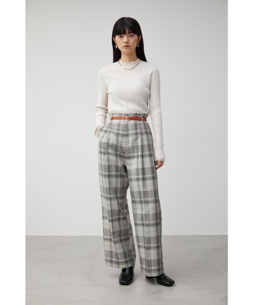 AZUL by moussy（アズールバイマウジー）の「COLOR BELT CHECK PANTS