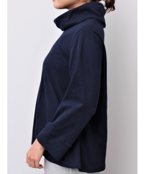 MB mint breeze(エムビーミントブリーズ)の「【M~5L 大きいサイズ】パウダー ニット タートルネック プルオーバー(Tシャツ/カットソー・レディース・ネイビー/グレー・5L/M/L/LL/4L/3L)」の9枚目の写真