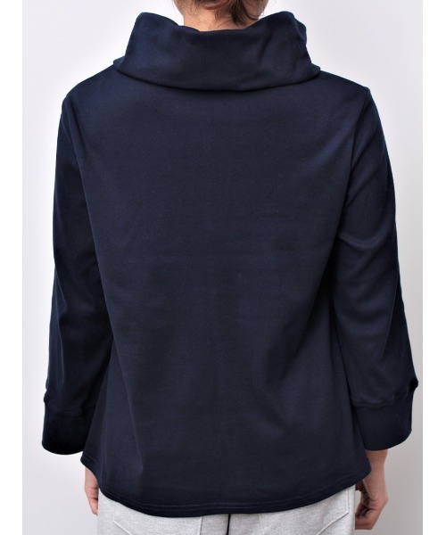 MB mint breeze(エムビーミントブリーズ)の「【M~5L 大きいサイズ】パウダー ニット タートルネック プルオーバー(Tシャツ/カットソー・レディース・ネイビー/グレー・5L/M/L/LL/4L/3L)」の8枚目の写真
