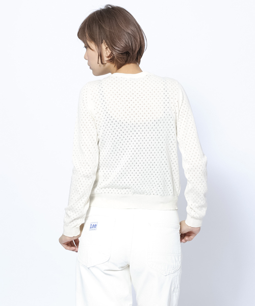 MILKFED.（ミルクフェド）の「SUMMER LACE CARDIGAN（カーディガン/ボレロ・レディース・ホワイト/アッシュ/ブラック・SMALL/MEDIUM）」の5枚目の写真