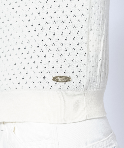 MILKFED.（ミルクフェド）の「SUMMER LACE CARDIGAN（カーディガン/ボレロ・レディース・ホワイト/アッシュ/ブラック・SMALL/MEDIUM）」の6枚目の写真