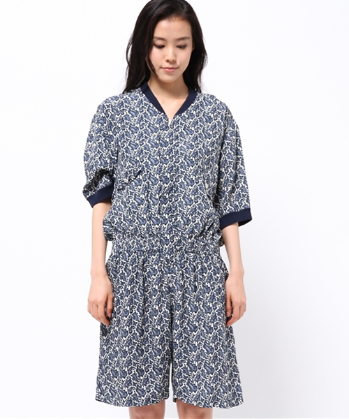 journal standard L'essage（ジャーナルスタンダードレサージュ）の「STAMMBAUM 別注ペイズリープリント オールインワン#（つなぎ/オールインワン・レディース・ブルー・36/38）」の2枚目の写真