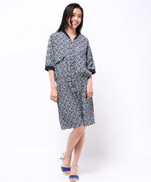 journal standard L'essage（ジャーナルスタンダードレサージュ）の「STAMMBAUM 別注ペイズリープリント オールインワン#（つなぎ/オールインワン・レディース・ブルー・36/38）」の8枚目の写真