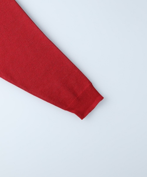 Right-on（ライトオン）の「ハーフジップニットポロ（ニット/セーター・メンズ・パープル/イエロー/レッド/オフホワイト・M/XL/L）」の11枚目の写真