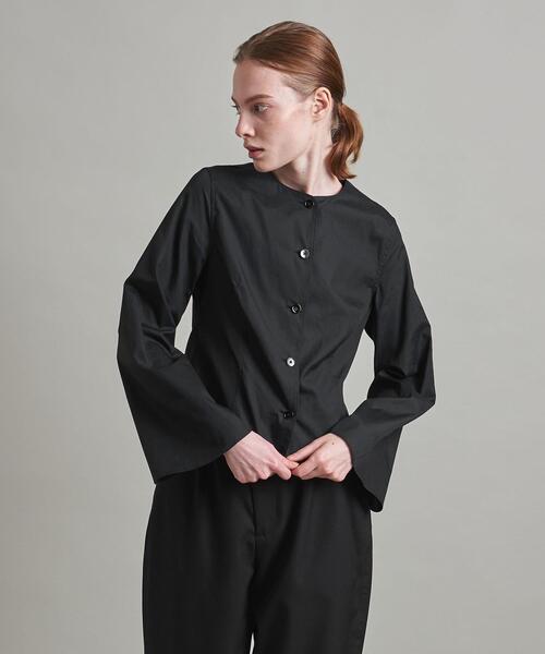 25SS LOEFF ロエフ スーピマコットンブロードヤッコシャツ ブラック M 