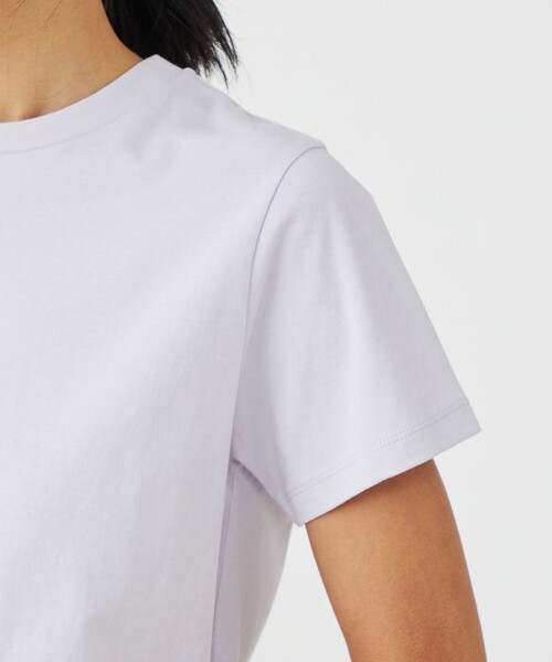 MACPHEE（マカフィー）の「ソフトコットン Tシャツ（Tシャツ/カットソー・レディース・ホワイト/ラベンダー/ブラック系その他/ライトベージュ/ネイビー/ブルー・S/M）」の12枚目の写真