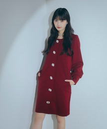 Romansual | Romasual/ビジューノーカラーワンピース(ワンピース)