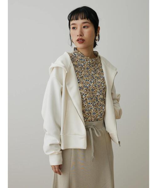 CRAFT STANDARD BOUTIQUE（クラフトスタンダードブティック）の「ダンボールZIPパーカー（パーカー・レディース・アイボリー/ブラック/グレイッシュベージュ・M/L）」の8枚目の写真