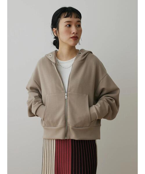 CRAFT STANDARD BOUTIQUE（クラフトスタンダードブティック）の「ダンボールZIPパーカー（パーカー・レディース・アイボリー/ブラック/グレイッシュベージュ・M/L）」の13枚目の写真