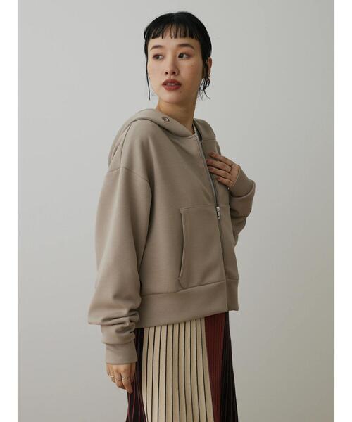 CRAFT STANDARD BOUTIQUE（クラフトスタンダードブティック）の「ダンボールZIPパーカー（パーカー・レディース・アイボリー/ブラック/グレイッシュベージュ・M/L）」の15枚目の写真
