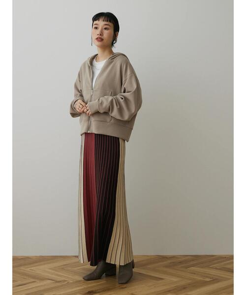 CRAFT STANDARD BOUTIQUE（クラフトスタンダードブティック）の「ダンボールZIPパーカー（パーカー・レディース・アイボリー/ブラック/グレイッシュベージュ・M/L）」の18枚目の写真