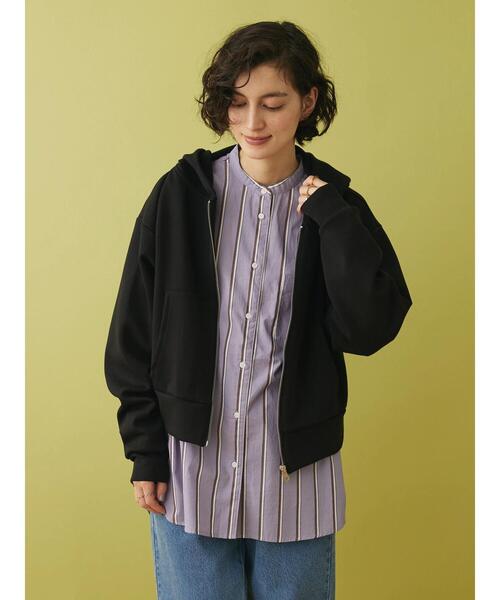 CRAFT STANDARD BOUTIQUE（クラフトスタンダードブティック）の「ダンボールZIPパーカー（パーカー・レディース・アイボリー/ブラック/グレイッシュベージュ・M/L）」の19枚目の写真