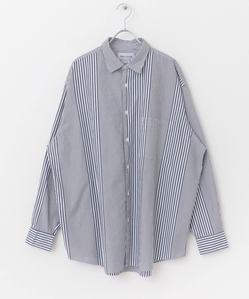 FORK&SPOON（フォークアンドスプーン）の「FORK&SPOON　ストライプRCシャツ（シャツ/ブラウス・メンズ・ブルー系その他/ホワイト系その他・4/5）」の5枚目の写真
